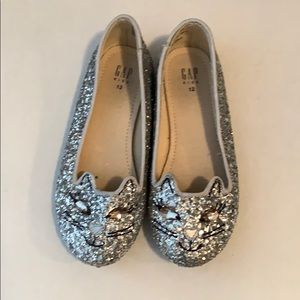 Like New Girls Glitter Flats! Sz12 Gap Kids